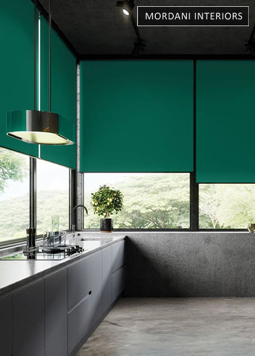 Techno Fab Olive Green Blackout Window Roller Blind